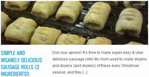 LINK simple and insanely delicious sausage rolls {2 ingredients!}