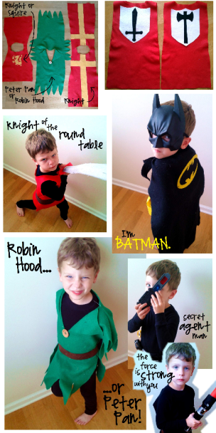 boy costumes collage