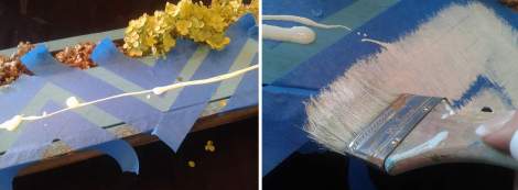 chevron herb trough paint bead & brush