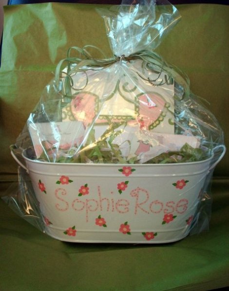 gift basket girl baby shower