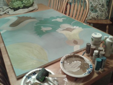 hotel art brushes progress pillow