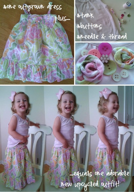 little girl maxi skirt & shabby embellished tank