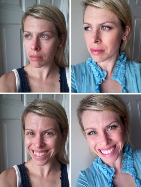 makeup before and after'