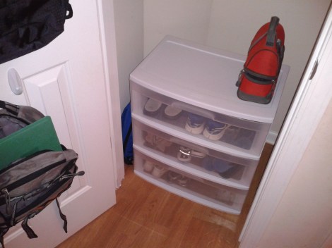 05 mudroom in a closet after