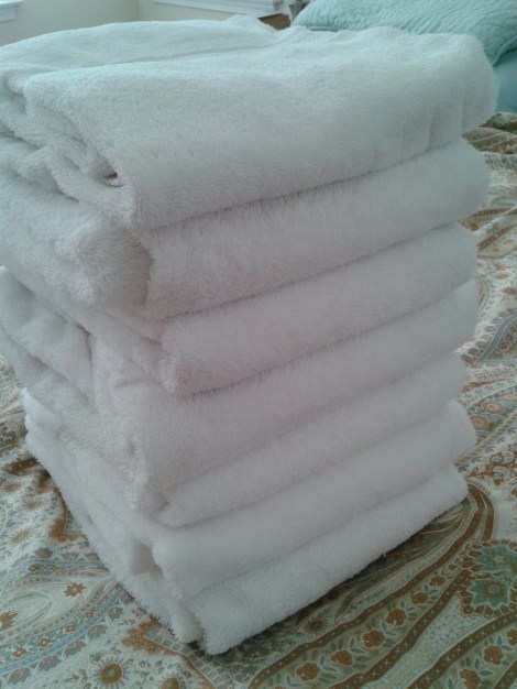 better way to fold towels stack