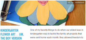 LINK kindergarten flower art... um, the boy version