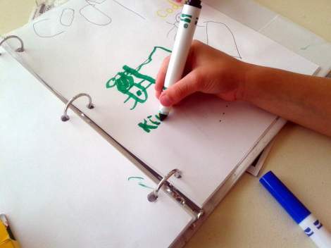 learning to write trace yellow letters