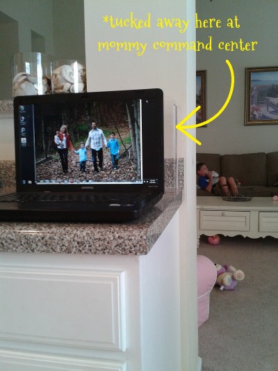 mommy command center kitchen counter