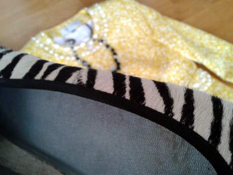 zebra calf hair flats