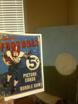 big bro baseball batter before vintage football