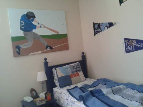 baseball canvas in big bro's room