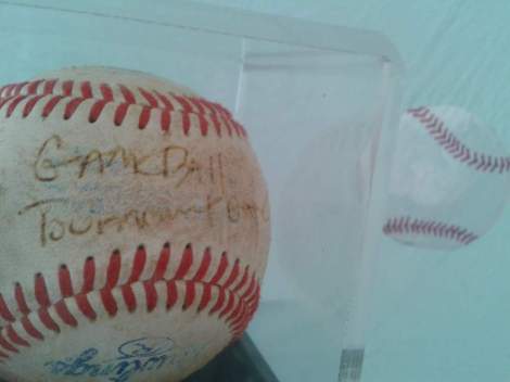 baseball hitter painting game ball