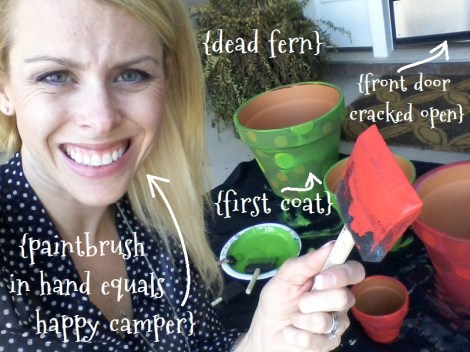 02 Christmas porch in progress happy mommy