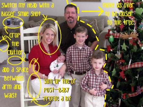 Christmas 2010 card photo edits