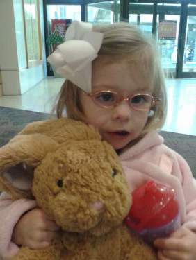 sissy with bunny and glasses