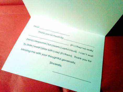thank you notes headstart color ink