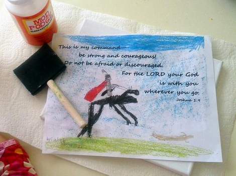 03 kid art God's word canvas supplies