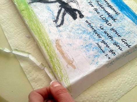 04 kid art God's word canvas trim edges