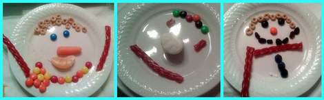 4 melted snowman buffet snowmen
