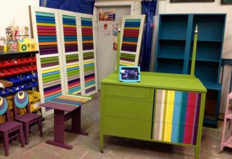 booth 121 furniture pieces