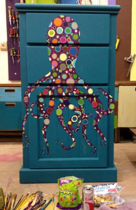 booth 121 furniture shape dresser octopus