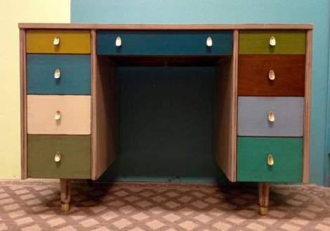 booth 121 furniture stripe desk mid century modern