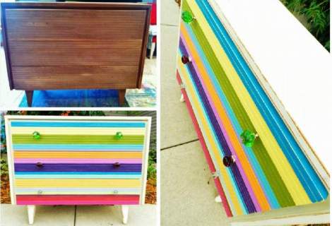 booth 121 furniture stripe dresser mid century modern sherbert