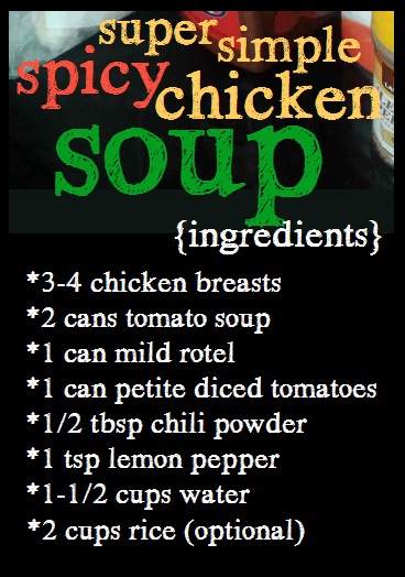 easy spicy chicken soup ingredients list
