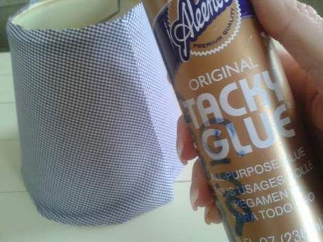 lampshade makeover 7 grab the tacky glue
