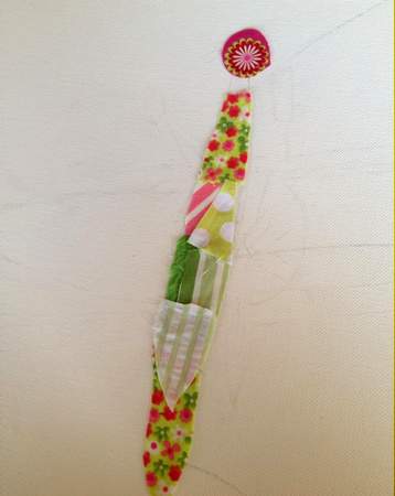 01 fabric scrap butterfly art