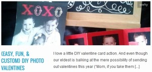 LINK {easy, fun, & custom} DIY Photo Valentines