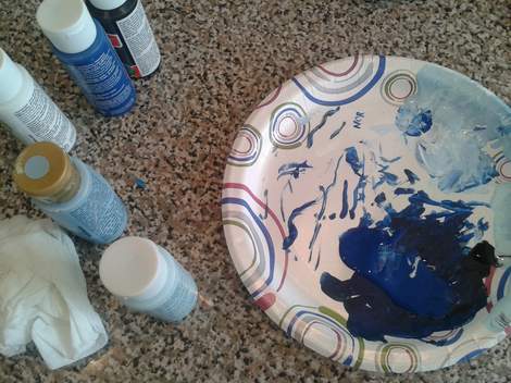 Norma Ducks painting paint palette