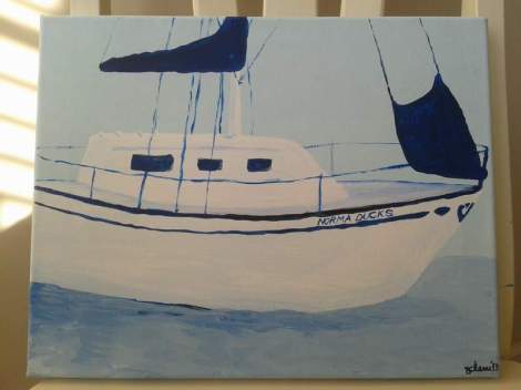 Norma Ducks painting