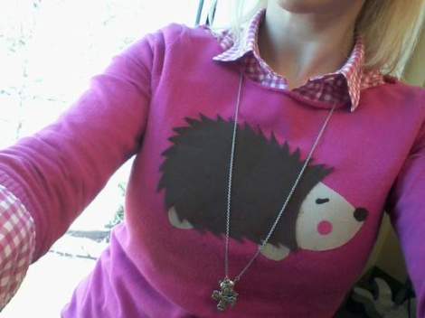001 hedgehog sweater