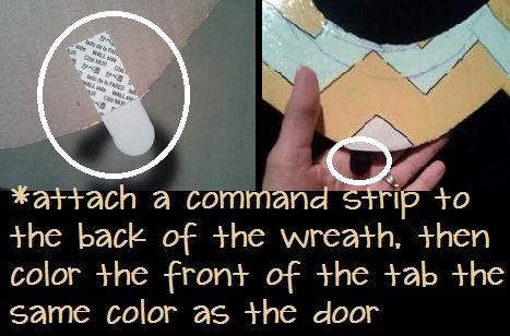 05 chevron initial wreath