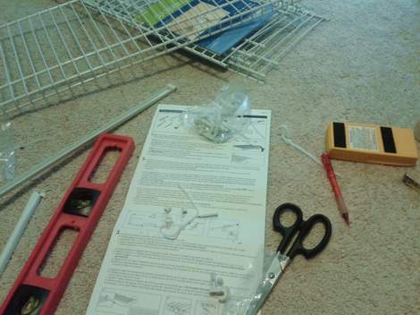 05 shoe closet parts & directions