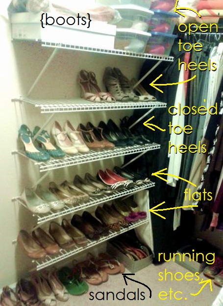 12 shoe closet refining placement'