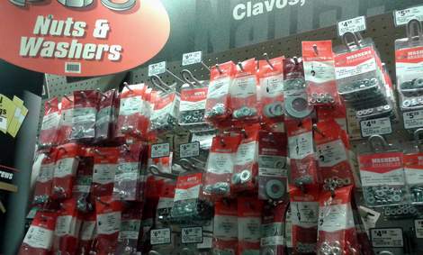 hex nut bracelet hardware store