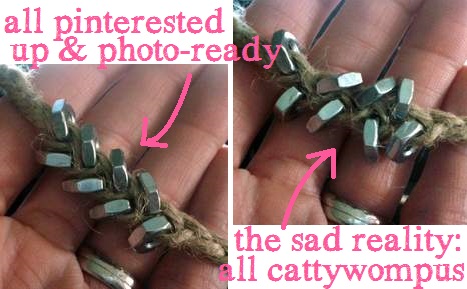 hex nut bracelets the bad