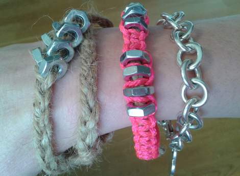 hex nut bracelets
