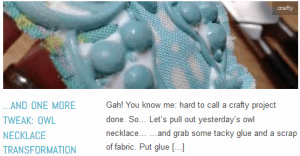 LINK and one more tweak owl necklace transformation