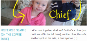 LINK Preferred Seating {on the coffee table}