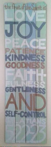 DIY art home tour verse fruits of the Spirit