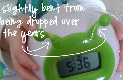 ok to wake clock bent antennae