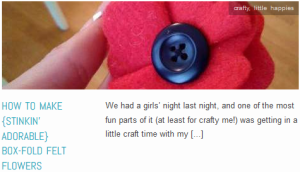 LINK How To Make {stinkin’ adorable} Box-Fold Felt Flowers