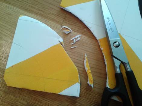 03 yellow chevron initial wreath update cut curve