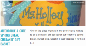 LINK Affordable & Cute Spring Break Chillaxin’ Gift Basket