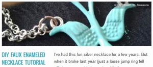 LINK DIY faux enameled necklace tutorial