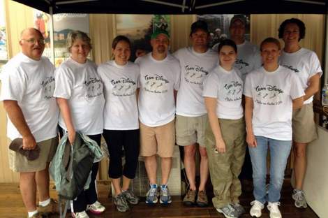 drawing to shirt zipping for autism team