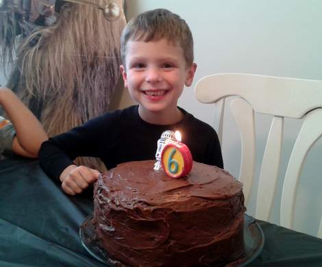 16 star wars birthday party cake R2D2